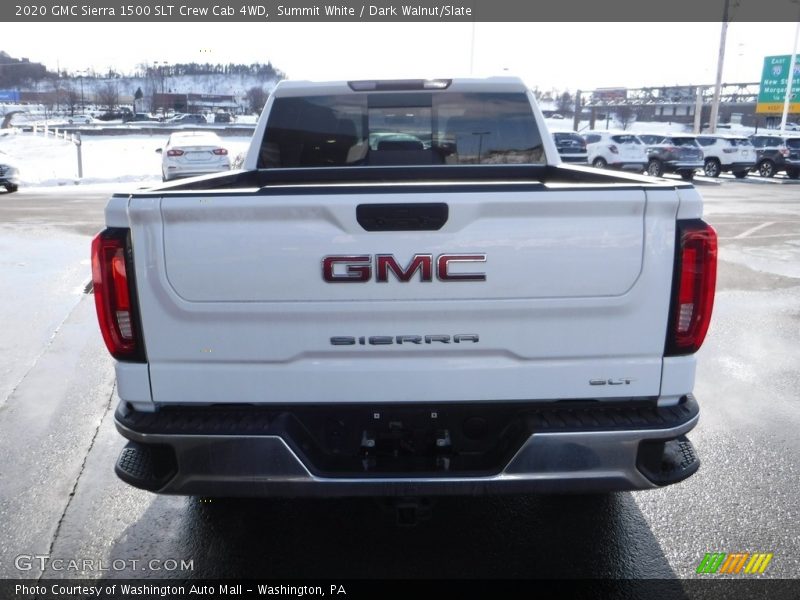 Summit White / Dark Walnut/Slate 2020 GMC Sierra 1500 SLT Crew Cab 4WD