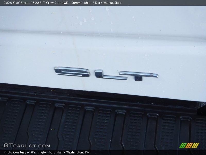 Summit White / Dark Walnut/Slate 2020 GMC Sierra 1500 SLT Crew Cab 4WD