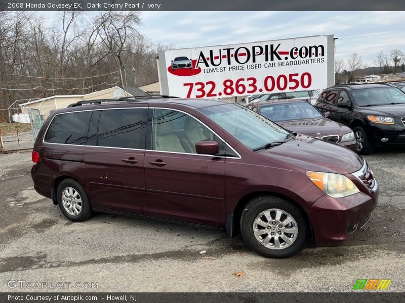 Dark Cherry Pearl / Ivory 2008 Honda Odyssey EX