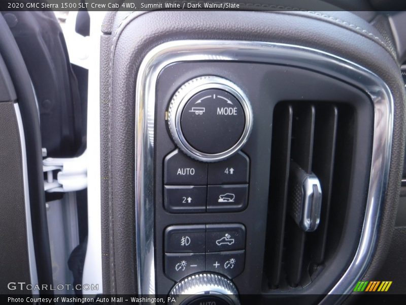 Summit White / Dark Walnut/Slate 2020 GMC Sierra 1500 SLT Crew Cab 4WD