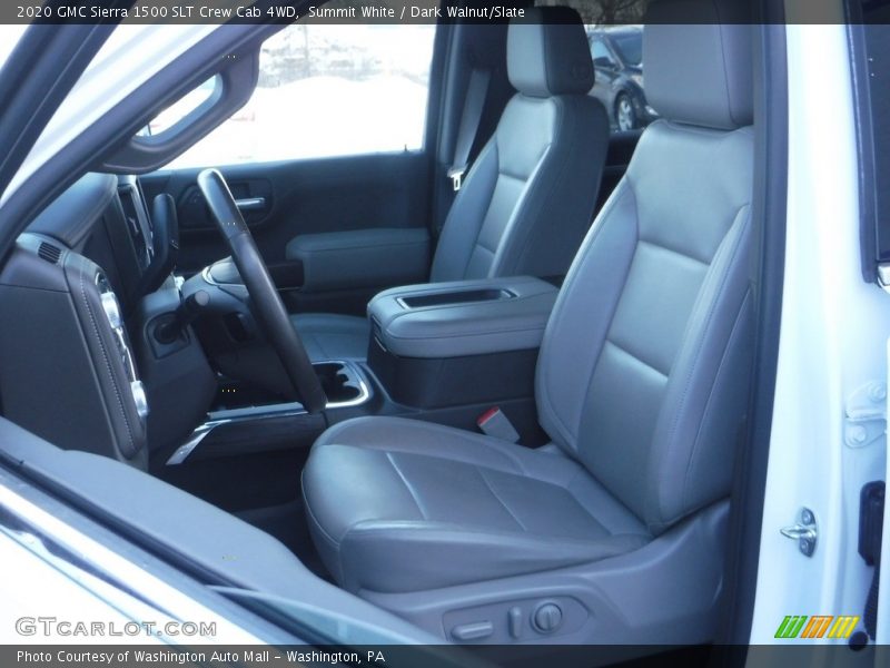 Summit White / Dark Walnut/Slate 2020 GMC Sierra 1500 SLT Crew Cab 4WD
