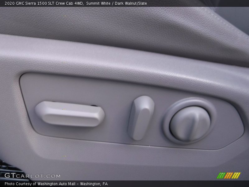 Summit White / Dark Walnut/Slate 2020 GMC Sierra 1500 SLT Crew Cab 4WD