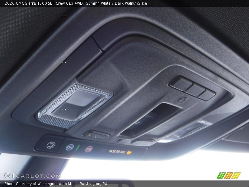 Summit White / Dark Walnut/Slate 2020 GMC Sierra 1500 SLT Crew Cab 4WD