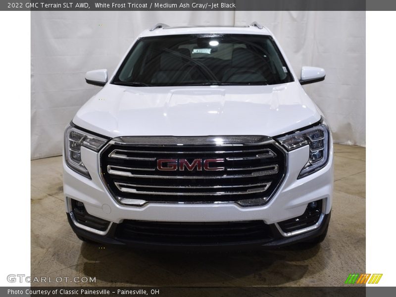 White Frost Tricoat / Medium Ash Gray/­Jet Black 2022 GMC Terrain SLT AWD