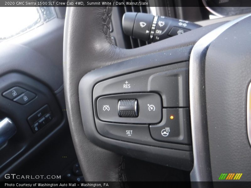 Summit White / Dark Walnut/Slate 2020 GMC Sierra 1500 SLT Crew Cab 4WD