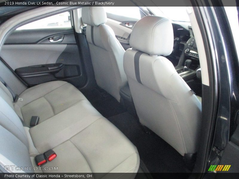 Cosmic Blue Metallic / Black/Ivory 2019 Honda Civic LX Sedan