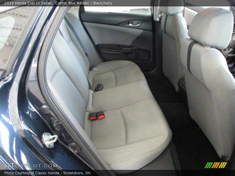 Cosmic Blue Metallic / Black/Ivory 2019 Honda Civic LX Sedan