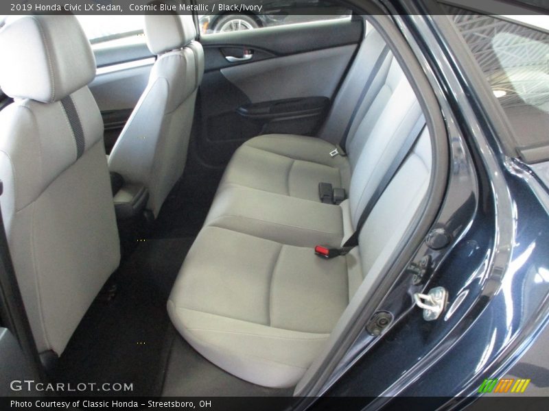 Cosmic Blue Metallic / Black/Ivory 2019 Honda Civic LX Sedan