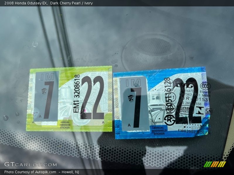 Dark Cherry Pearl / Ivory 2008 Honda Odyssey EX