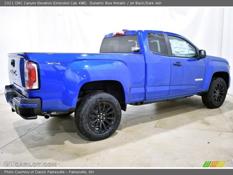 Dynamic Blue Metallic / Jet Black/Dark Ash 2021 GMC Canyon Elevation Extended Cab 4WD