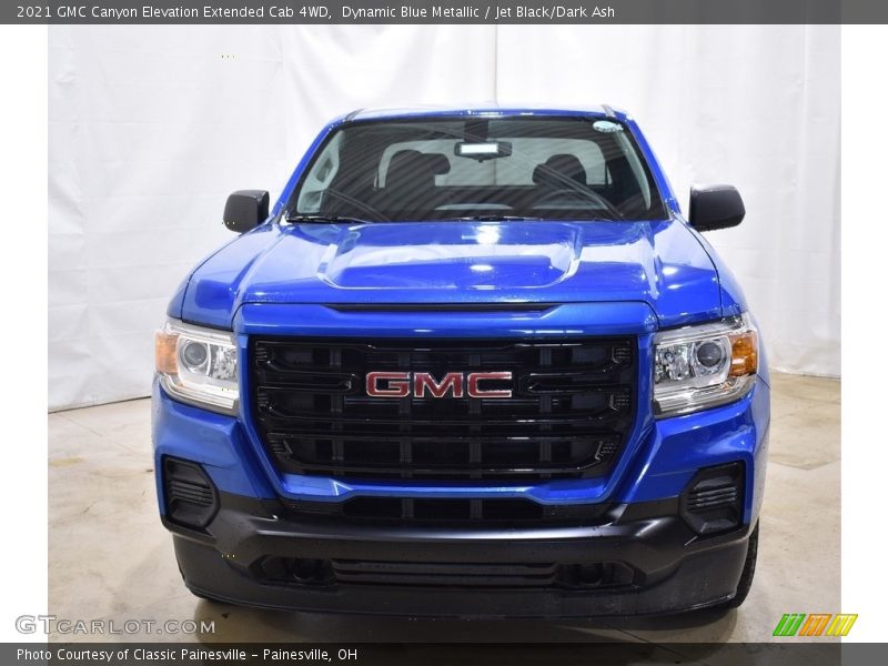Dynamic Blue Metallic / Jet Black/Dark Ash 2021 GMC Canyon Elevation Extended Cab 4WD