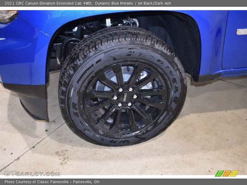 Dynamic Blue Metallic / Jet Black/Dark Ash 2021 GMC Canyon Elevation Extended Cab 4WD