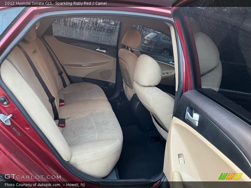Sparkling Ruby Red / Camel 2012 Hyundai Sonata GLS