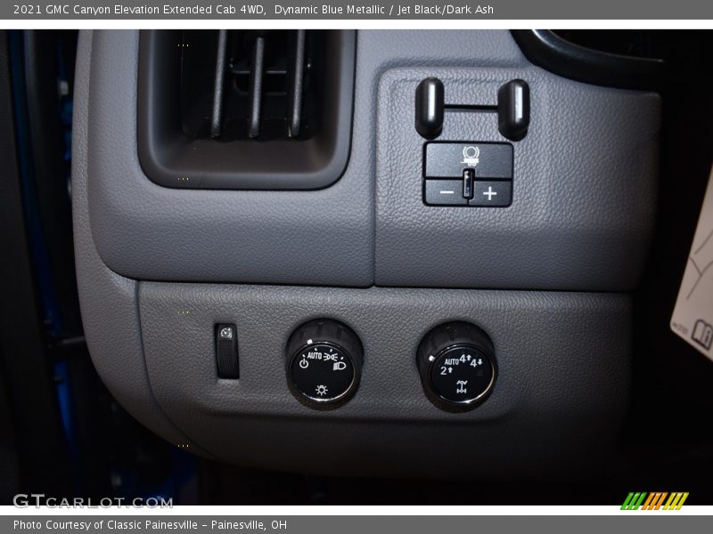 Dynamic Blue Metallic / Jet Black/Dark Ash 2021 GMC Canyon Elevation Extended Cab 4WD