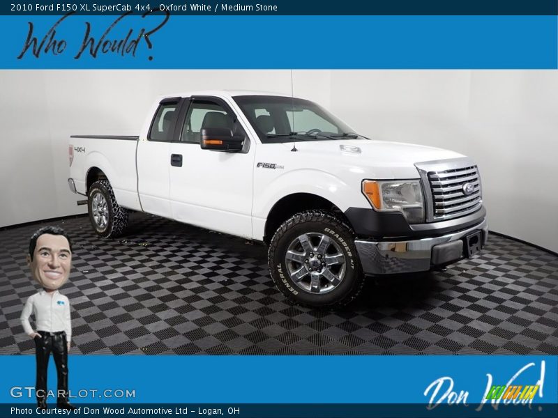 Oxford White / Medium Stone 2010 Ford F150 XL SuperCab 4x4