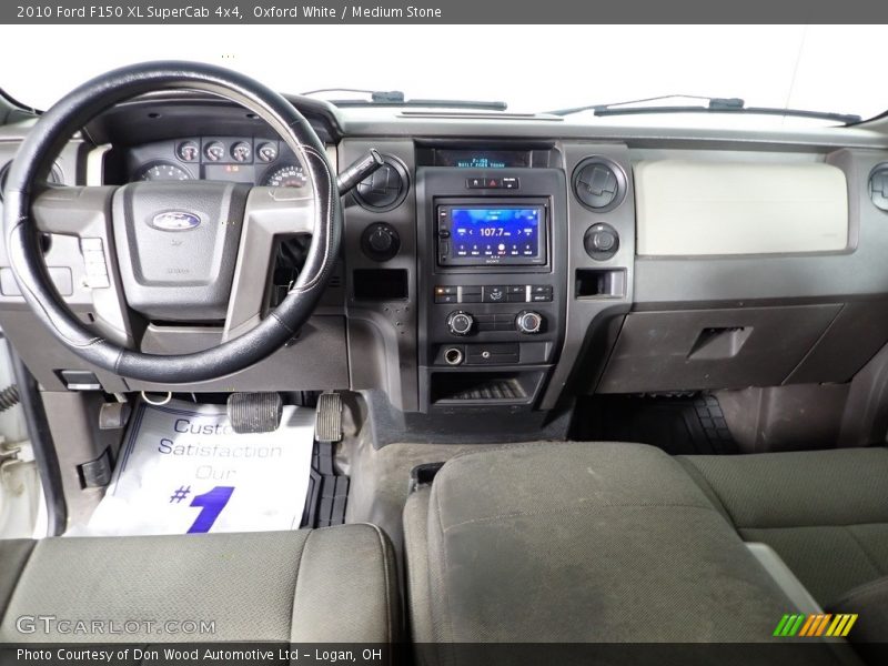 Oxford White / Medium Stone 2010 Ford F150 XL SuperCab 4x4