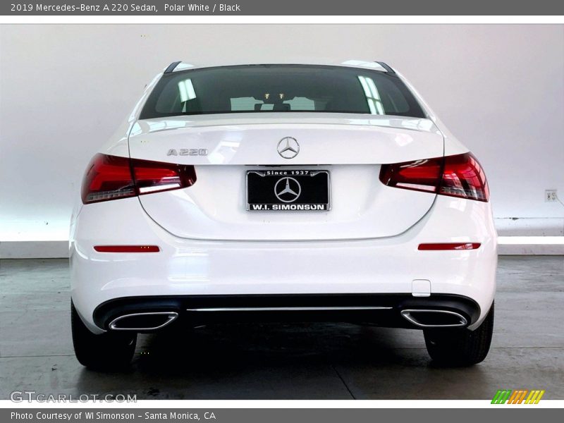 Polar White / Black 2019 Mercedes-Benz A 220 Sedan
