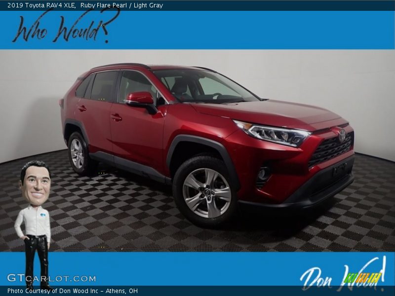 Ruby Flare Pearl / Light Gray 2019 Toyota RAV4 XLE