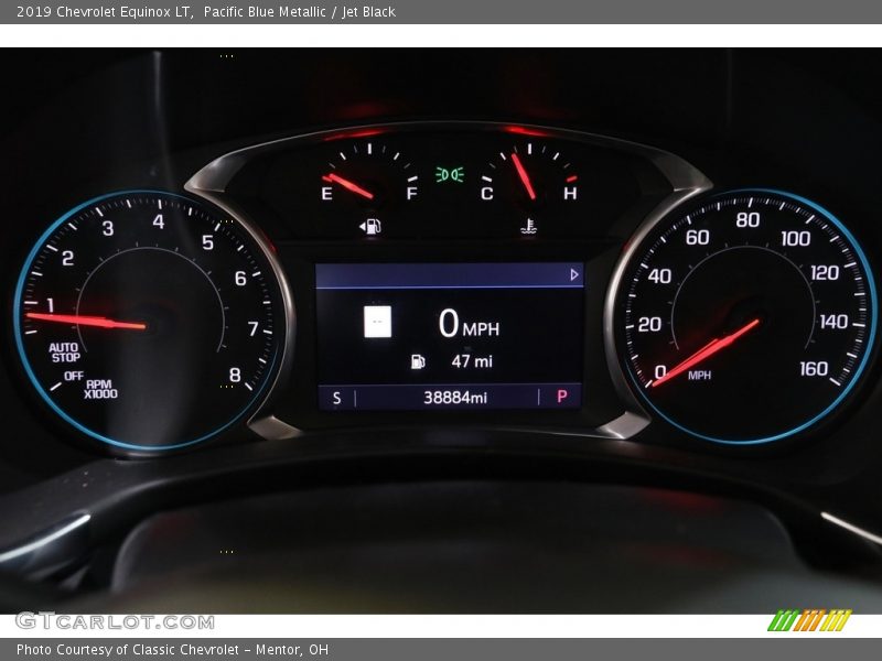 Pacific Blue Metallic / Jet Black 2019 Chevrolet Equinox LT