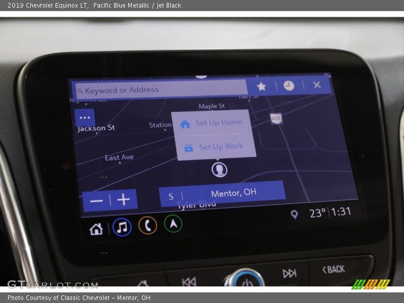 Pacific Blue Metallic / Jet Black 2019 Chevrolet Equinox LT