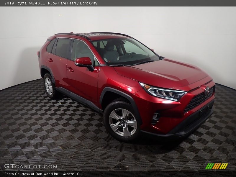 Ruby Flare Pearl / Light Gray 2019 Toyota RAV4 XLE