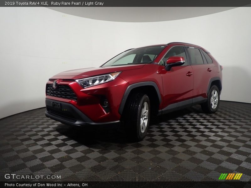 Ruby Flare Pearl / Light Gray 2019 Toyota RAV4 XLE