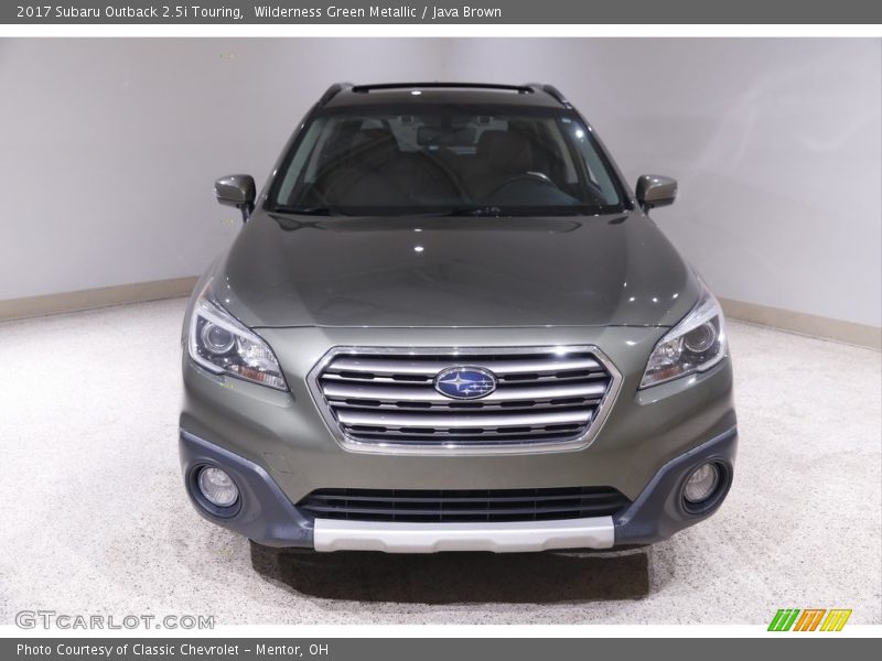 Wilderness Green Metallic / Java Brown 2017 Subaru Outback 2.5i Touring