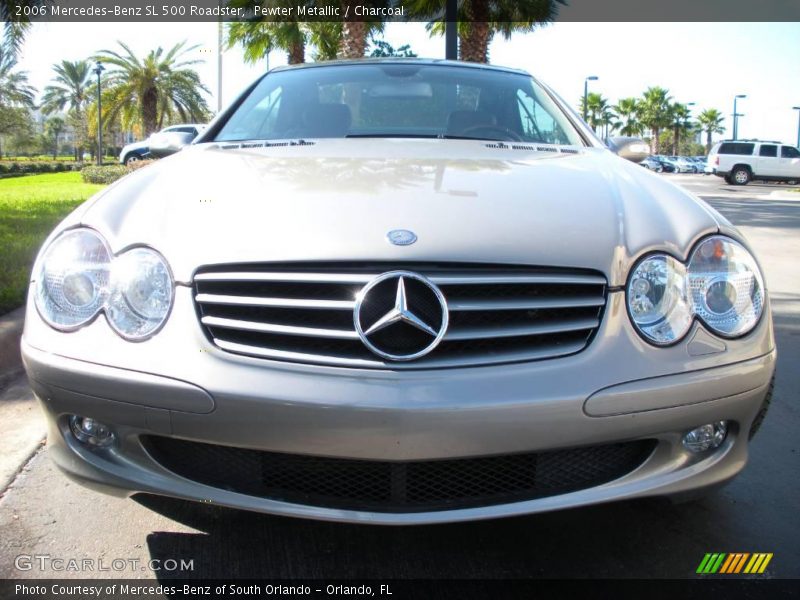 Pewter Metallic / Charcoal 2006 Mercedes-Benz SL 500 Roadster