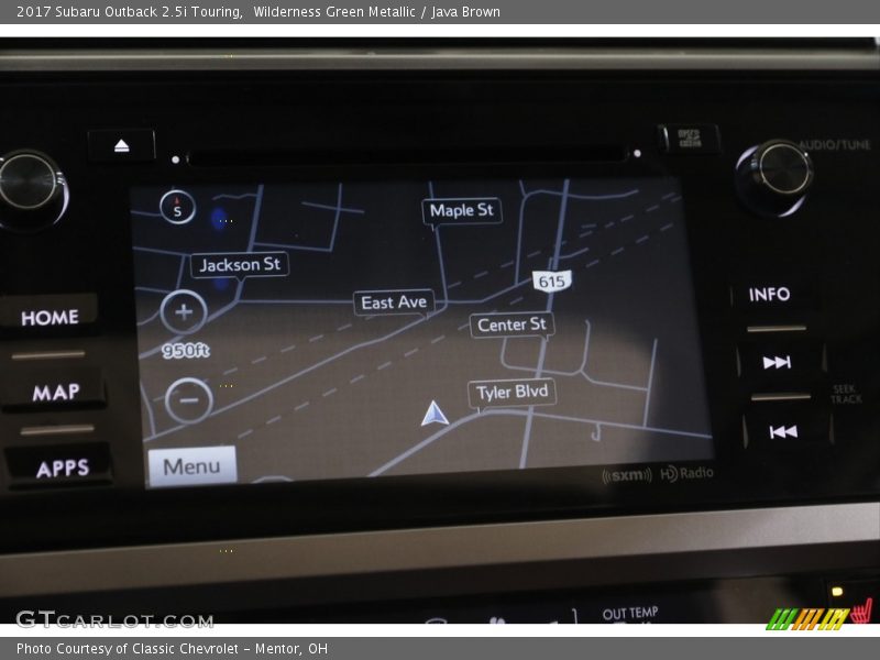 Wilderness Green Metallic / Java Brown 2017 Subaru Outback 2.5i Touring