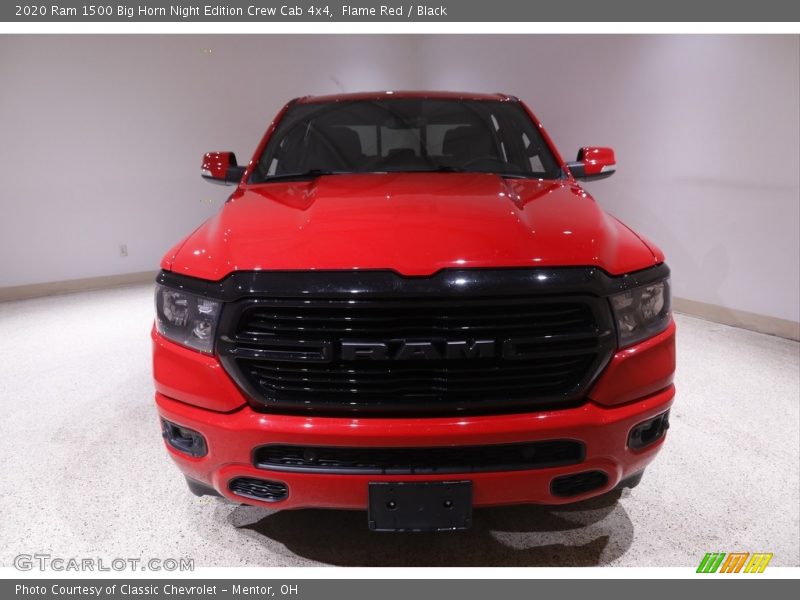 Flame Red / Black 2020 Ram 1500 Big Horn Night Edition Crew Cab 4x4