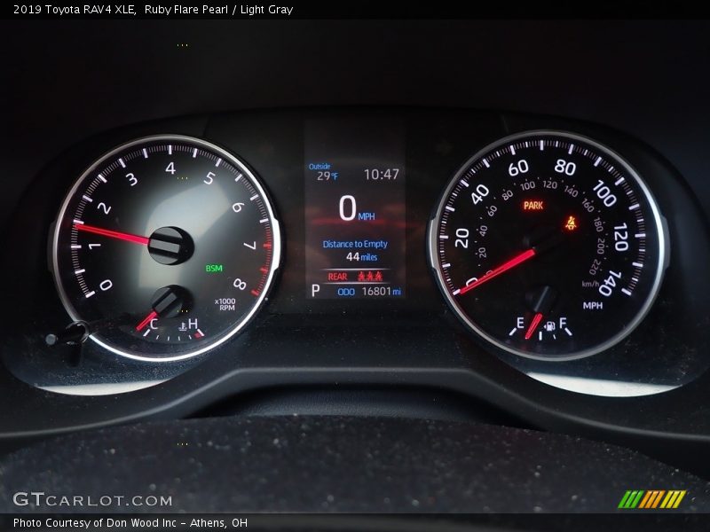 Ruby Flare Pearl / Light Gray 2019 Toyota RAV4 XLE