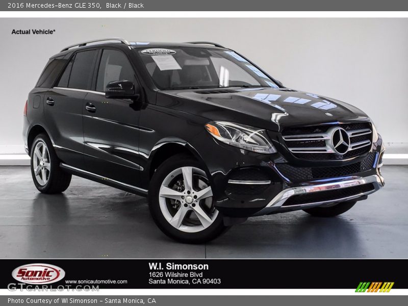 Black / Black 2016 Mercedes-Benz GLE 350