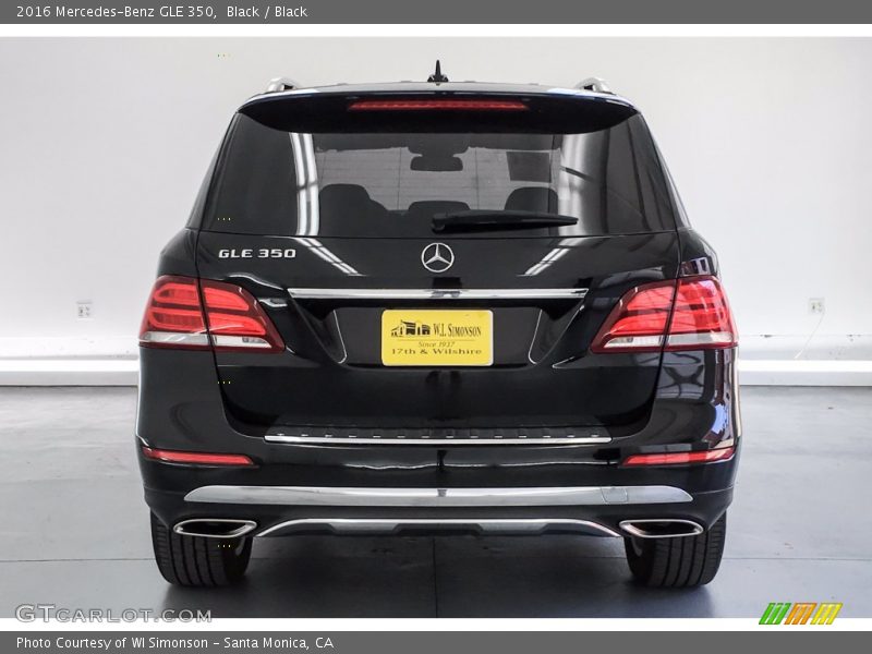 Black / Black 2016 Mercedes-Benz GLE 350