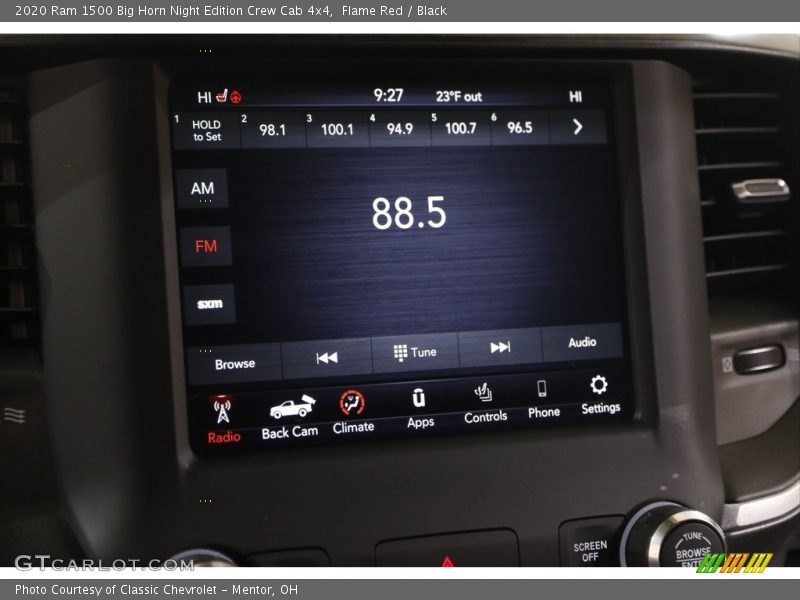 Flame Red / Black 2020 Ram 1500 Big Horn Night Edition Crew Cab 4x4