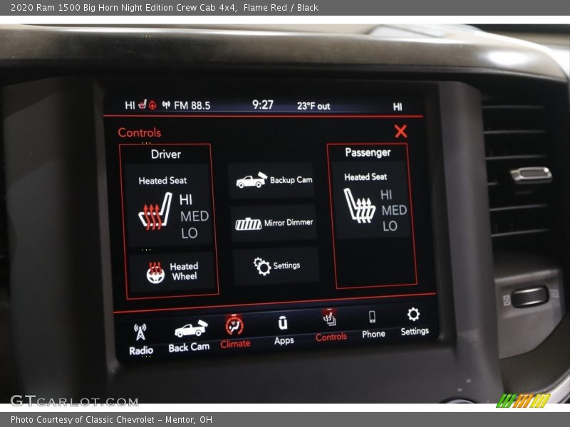 Flame Red / Black 2020 Ram 1500 Big Horn Night Edition Crew Cab 4x4