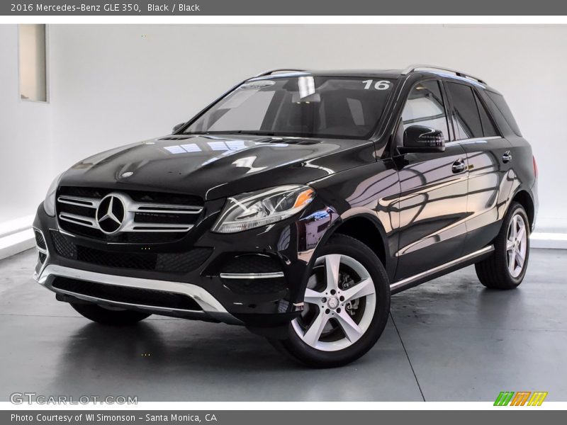 Black / Black 2016 Mercedes-Benz GLE 350