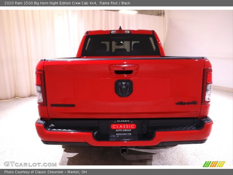 Flame Red / Black 2020 Ram 1500 Big Horn Night Edition Crew Cab 4x4