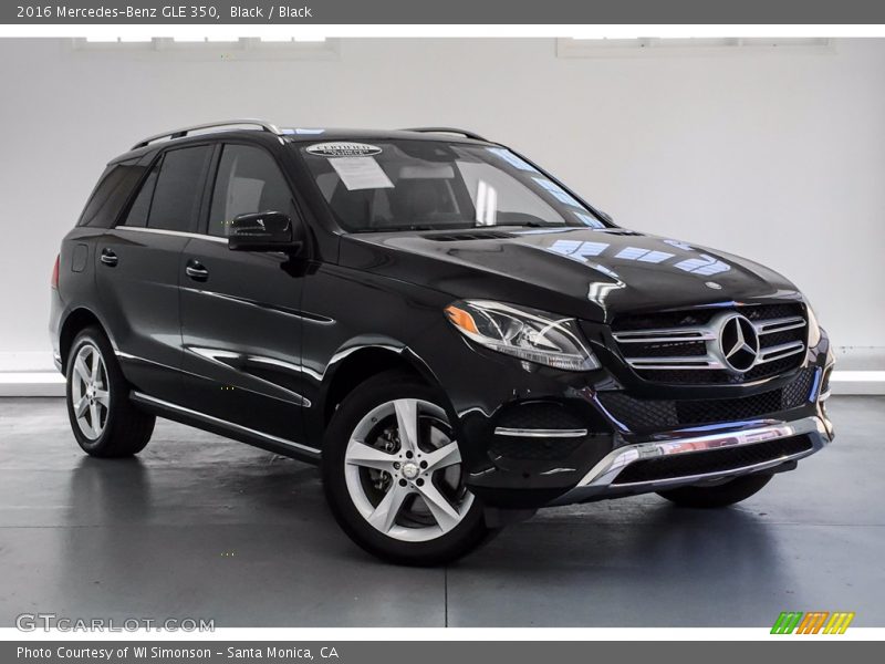 Black / Black 2016 Mercedes-Benz GLE 350