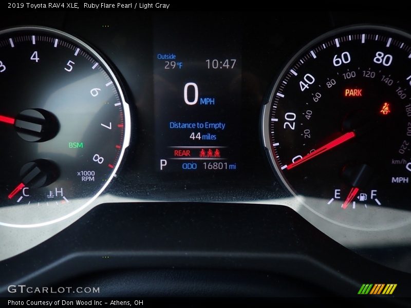 Ruby Flare Pearl / Light Gray 2019 Toyota RAV4 XLE