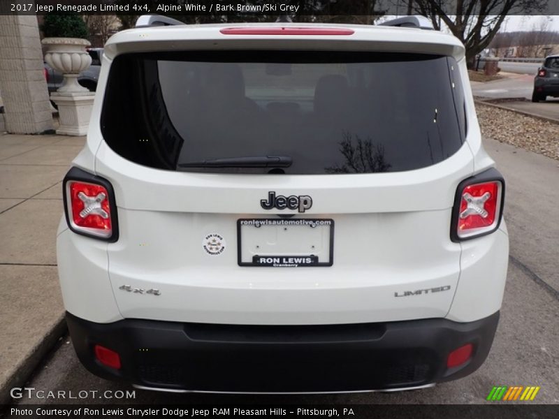 Alpine White / Bark Brown/Ski Grey 2017 Jeep Renegade Limited 4x4