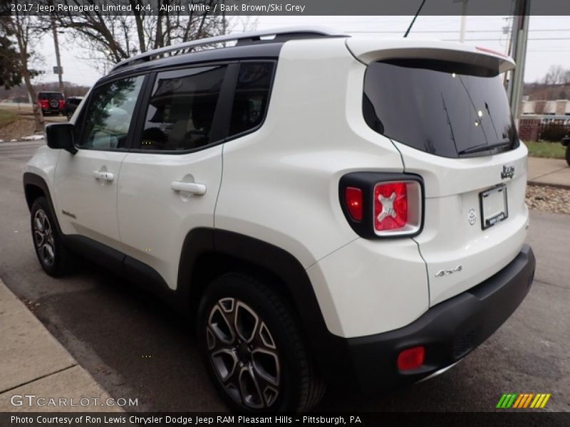 Alpine White / Bark Brown/Ski Grey 2017 Jeep Renegade Limited 4x4