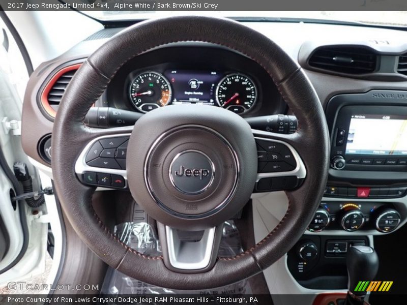 Alpine White / Bark Brown/Ski Grey 2017 Jeep Renegade Limited 4x4