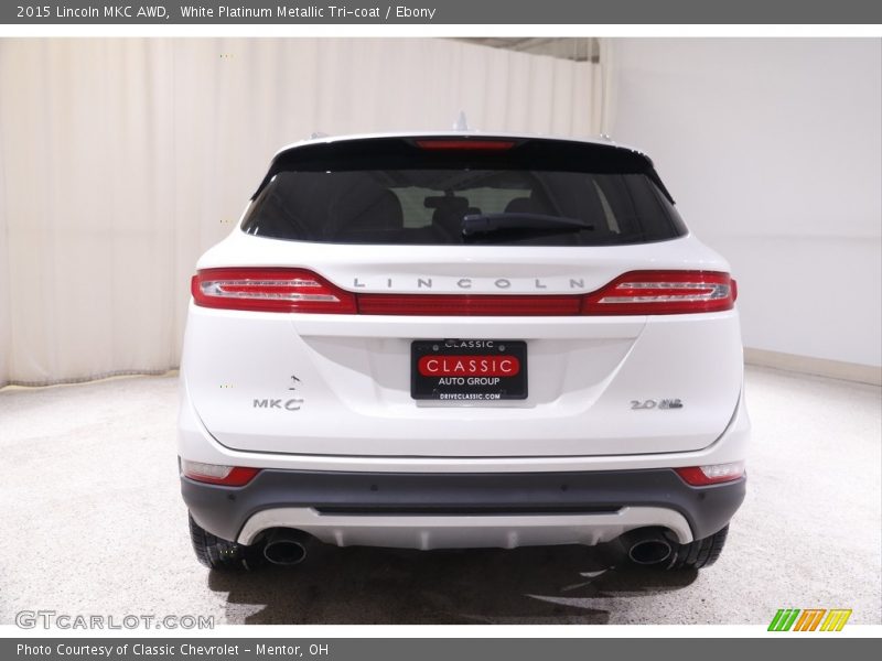 White Platinum Metallic Tri-coat / Ebony 2015 Lincoln MKC AWD