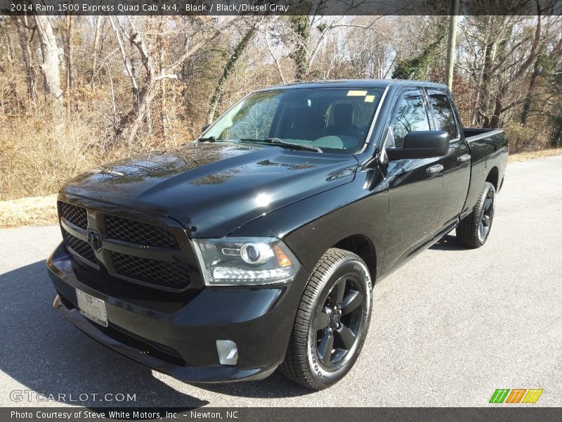 Black / Black/Diesel Gray 2014 Ram 1500 Express Quad Cab 4x4