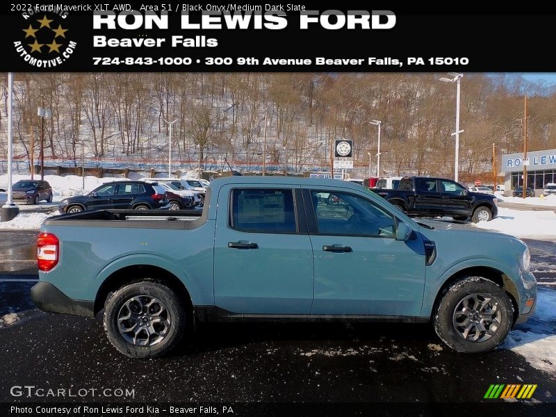 Area 51 / Black Onyx/Medium Dark Slate 2022 Ford Maverick XLT AWD