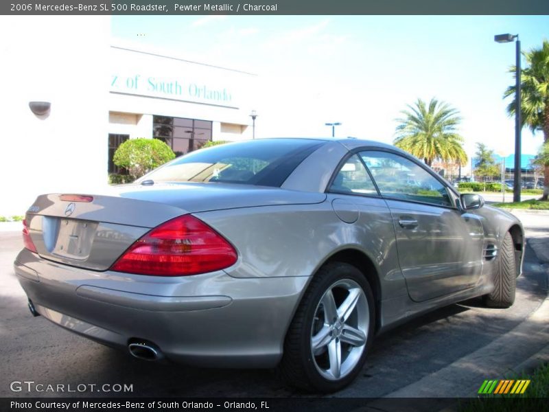 Pewter Metallic / Charcoal 2006 Mercedes-Benz SL 500 Roadster