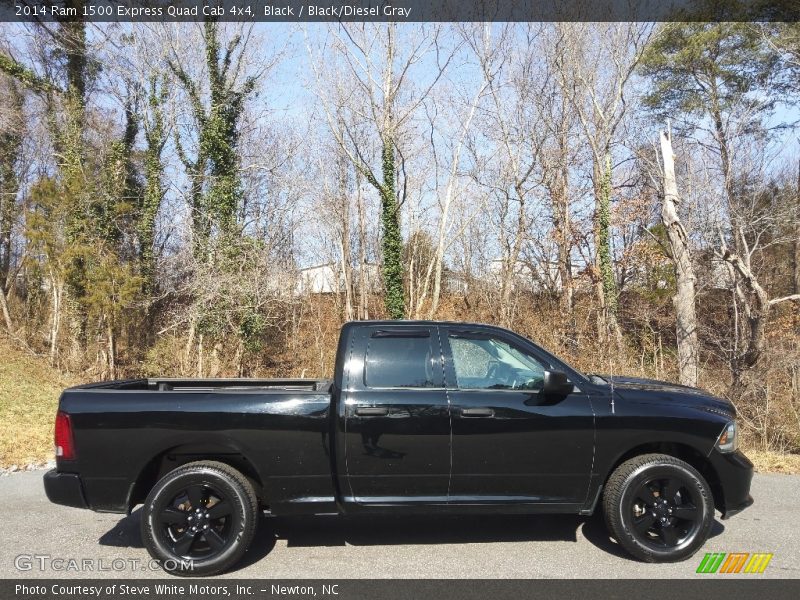 Black / Black/Diesel Gray 2014 Ram 1500 Express Quad Cab 4x4