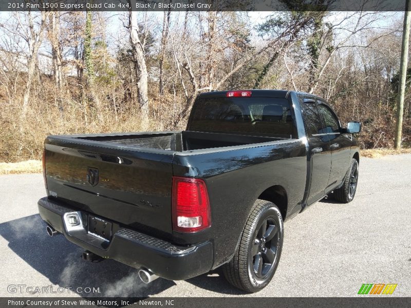 Black / Black/Diesel Gray 2014 Ram 1500 Express Quad Cab 4x4