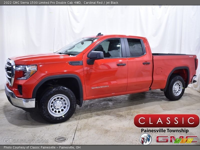 Cardinal Red / Jet Black 2022 GMC Sierra 1500 Limited Pro Double Cab 4WD
