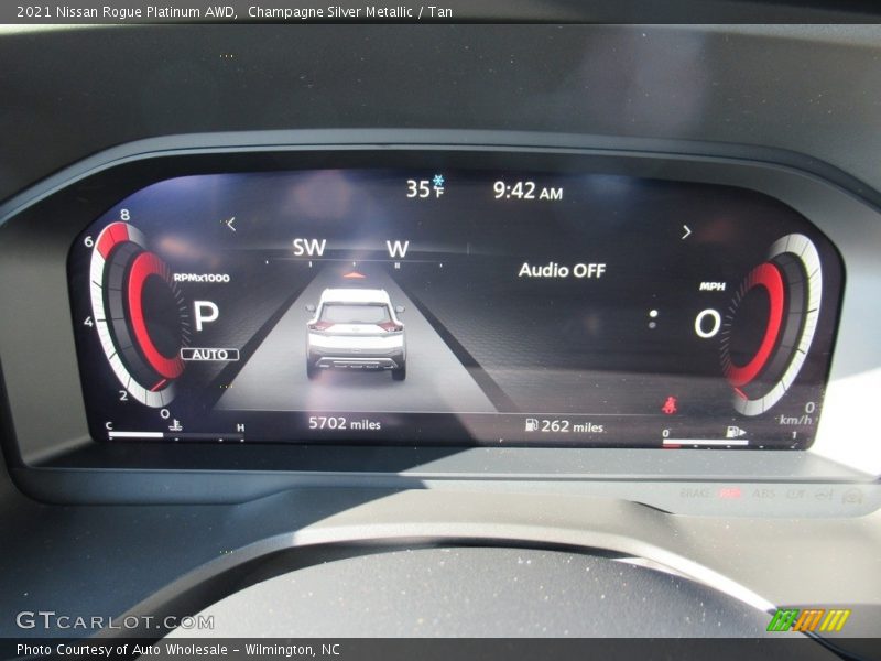 Champagne Silver Metallic / Tan 2021 Nissan Rogue Platinum AWD